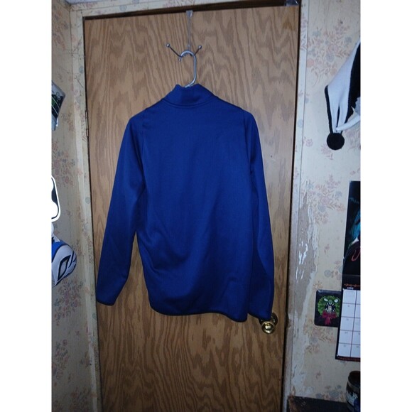 Nike Dri-Fit Jacket Blue With Black Trim 1/2 Zip Pullover Mens Size Medium - Picture 2 of 14